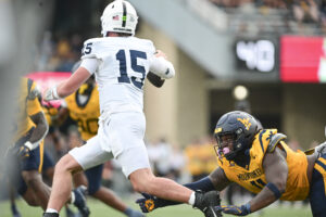 NOTEBOOK: WVU couldn't get any pressure on Penn State QB Drew Allar
